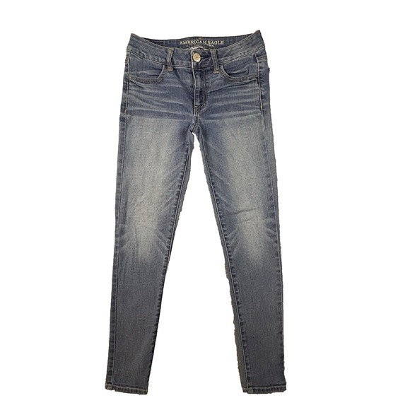 American Eagle Outfitters Denim - American Eagle Women's 0 Short (27x26.5) Blue Jegging Super Stretch Skinny Jeans